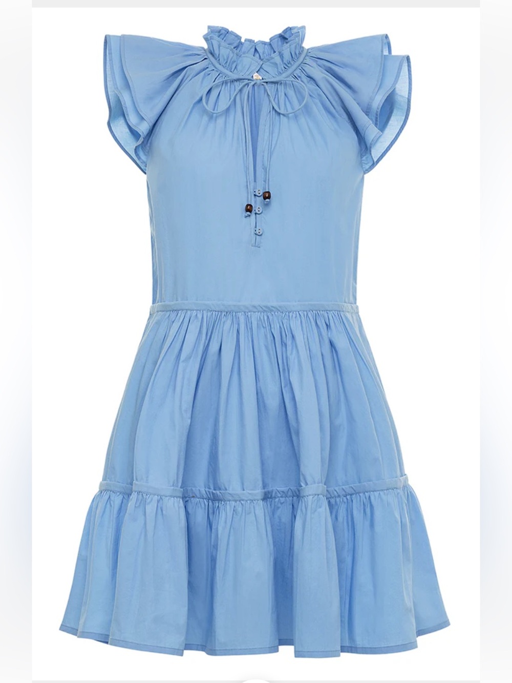 Anna Cate Aimee Blue Cotton Dress Small